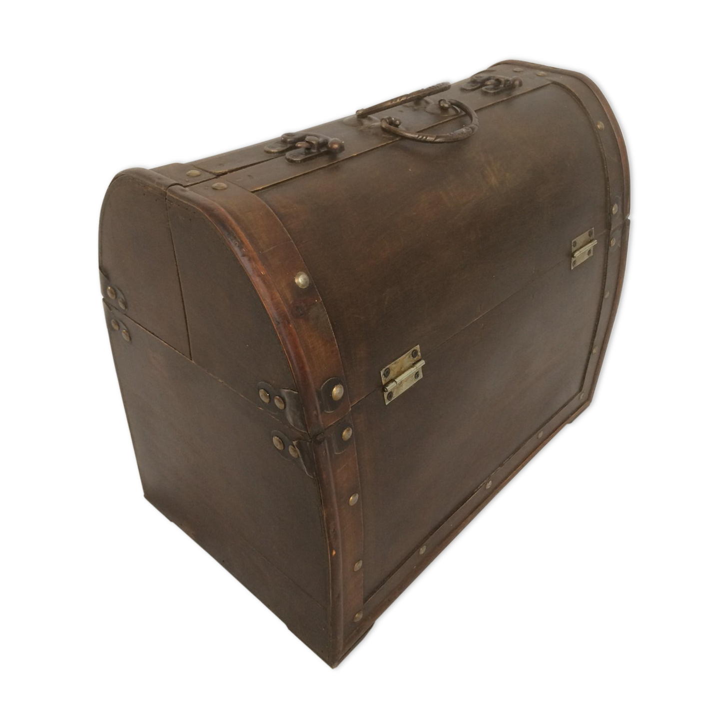 Old doctor wooden suitcase