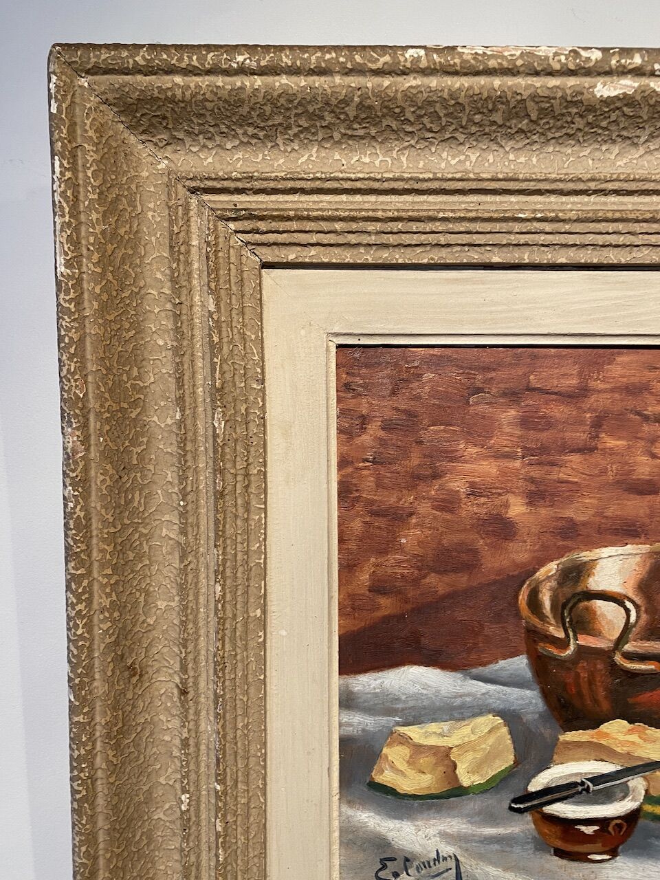 Painting Still Life with Watermelon Mid XX Century