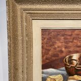 Tableau Nature morte à la pastèque milieu XX siècle
