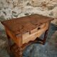 Table d'appoint française ancienne en noyer et cerisier – Louis Philippe, XIXe siècle