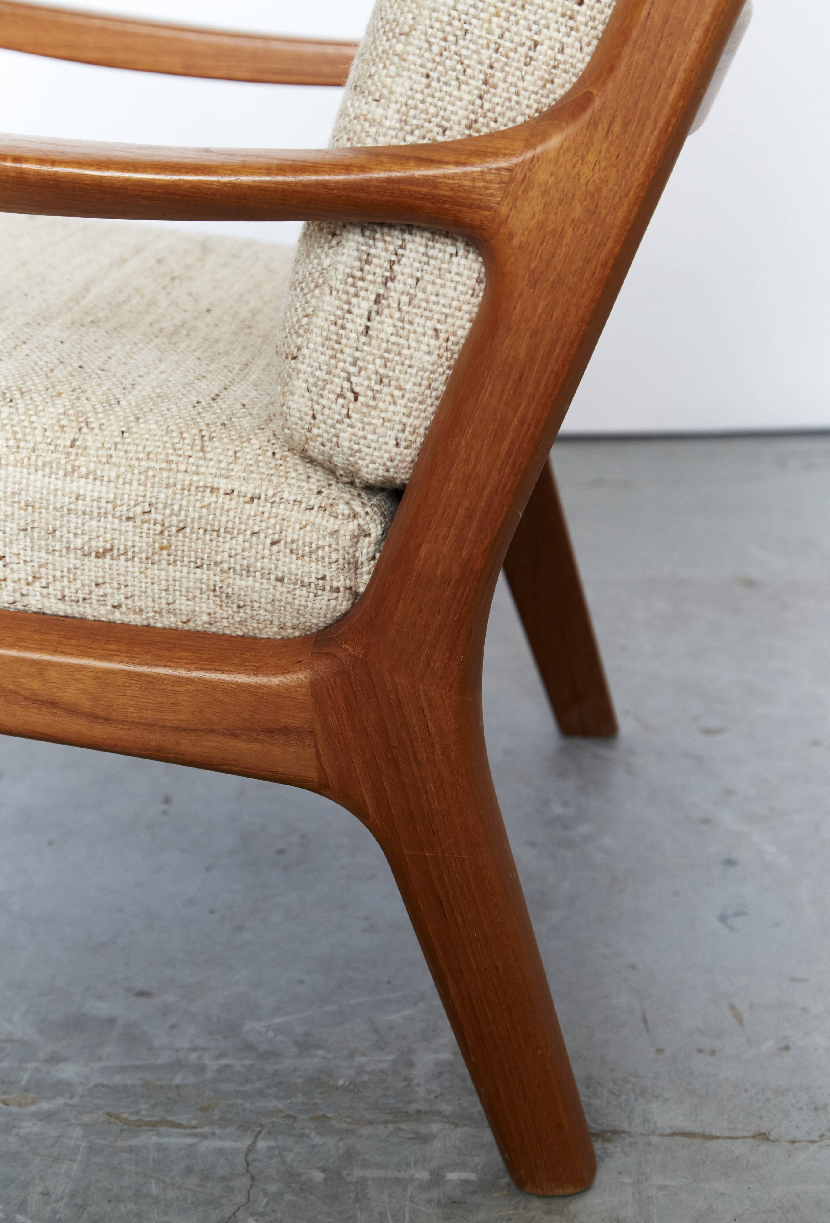 Mid-Century "Senator" Highback Chair by Ole Wanscher for Peter Jeppesen