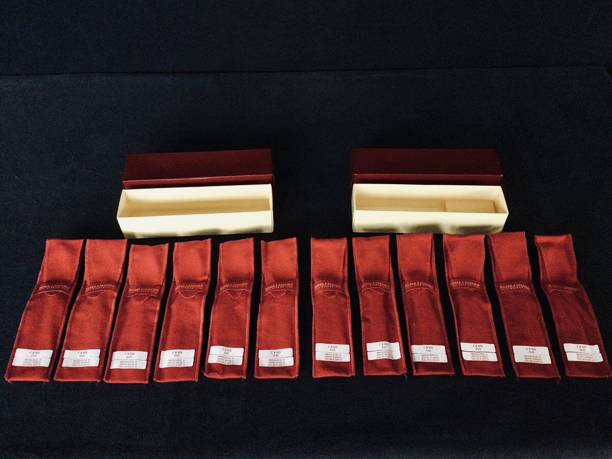 12 teaspoons/dessert silver robbe and berking house