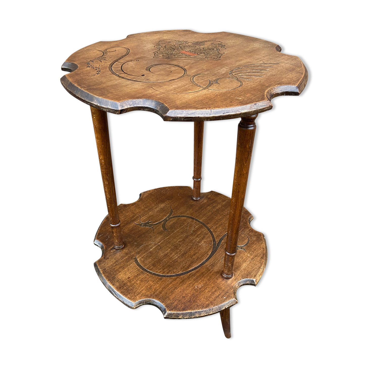 Console harness Art Nouveau Jugendstil walnut 1900
