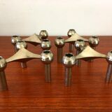 4 candlesticks Frtiz Nagel vintage 70s
