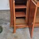 Enfilade 4 portes 1950-1960 pieds compas merisier