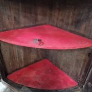 2 Louis XVI style corner cabinets