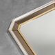 Wall mirror glass metal 70s vintage modern