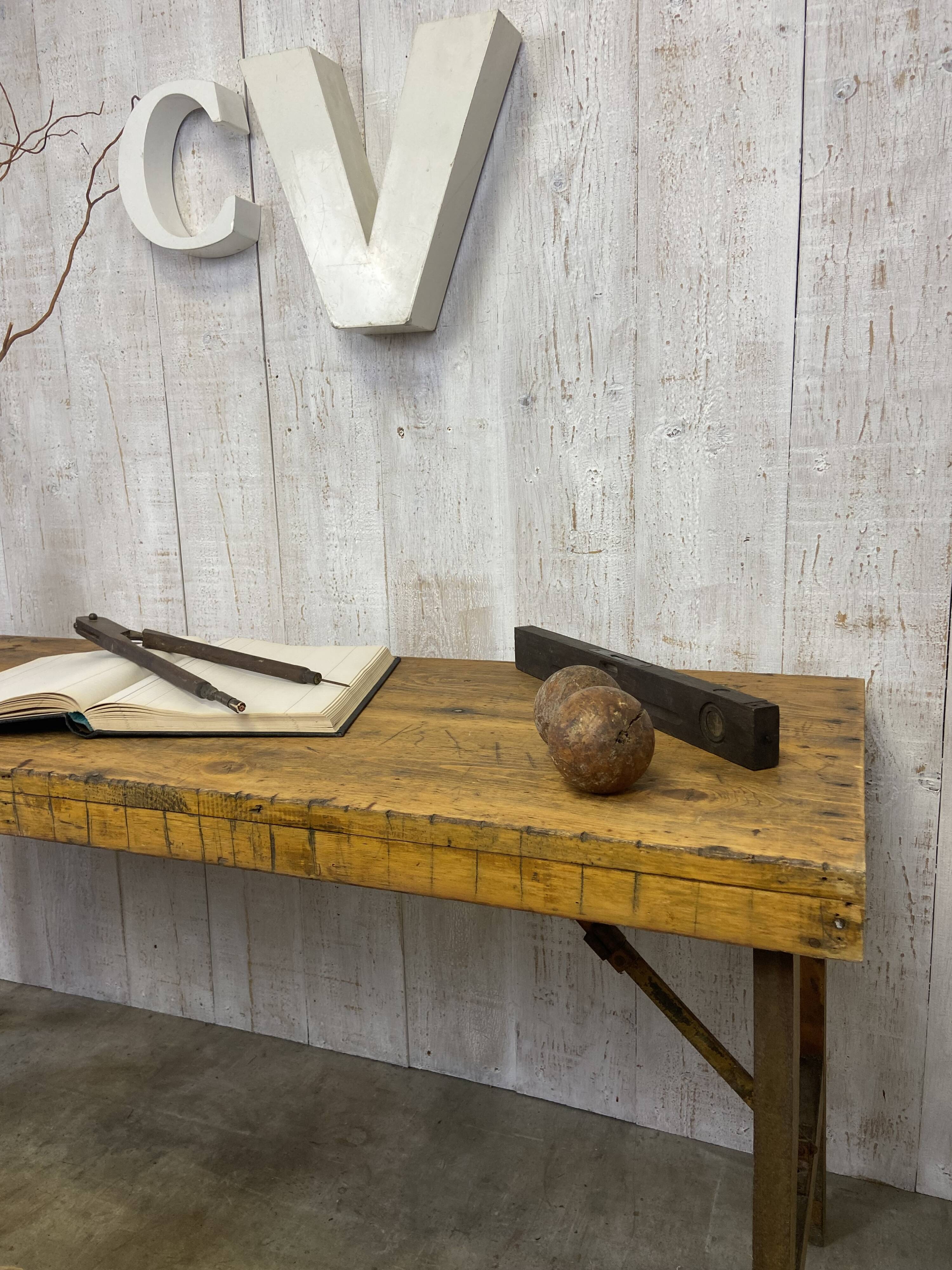 Vintage workshop table