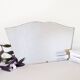 Ancient art deco bevelled mirror - 50x27cm