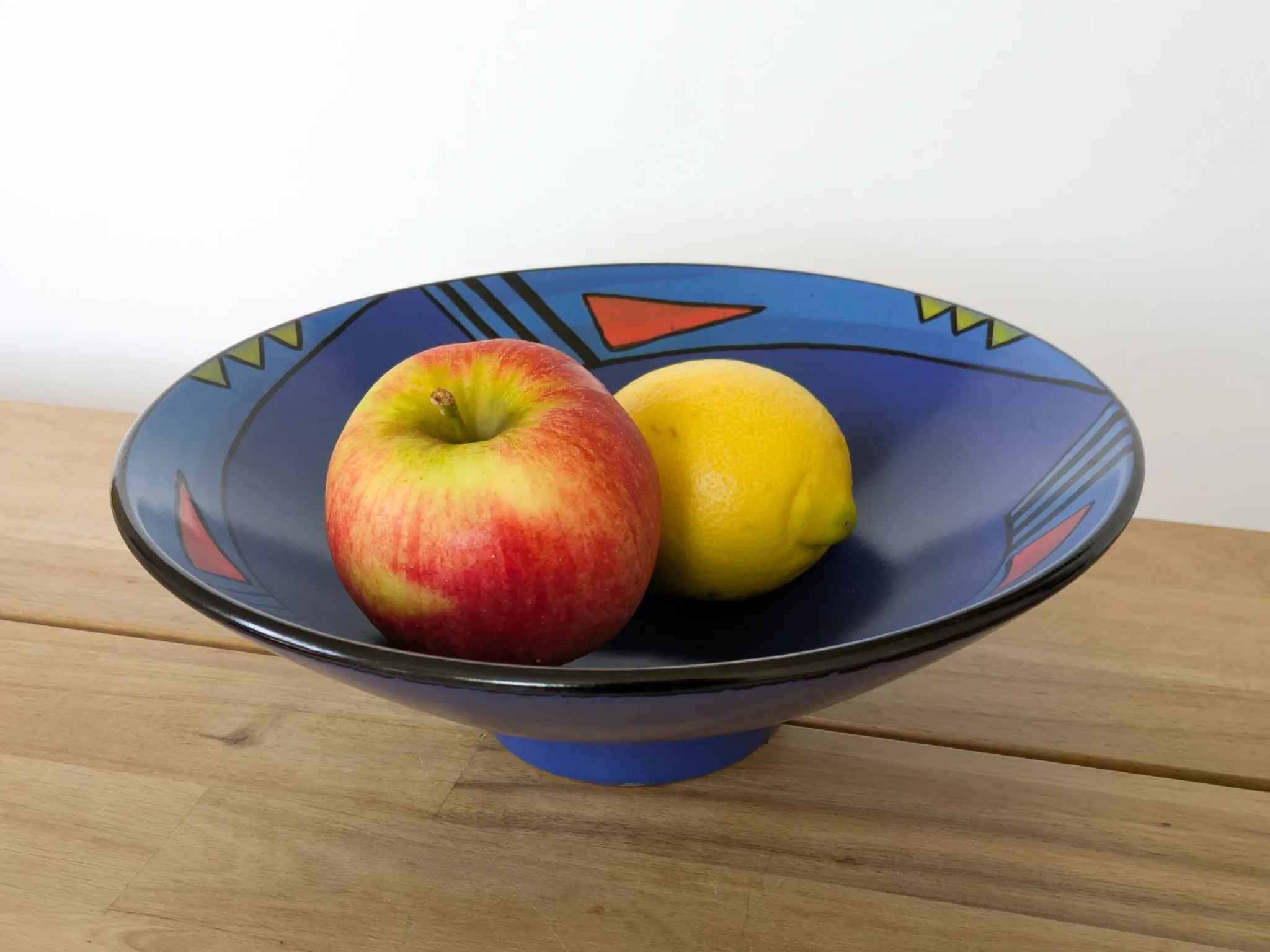 Fruit Bowl KMK Kupfermühle Indigo Series, Memphis Style 1980s