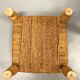 Wood and rope armchair and footrest