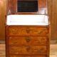 Mahogany and marble toilet chest of drawers - louis philippe period 19th century