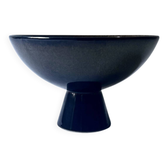 Footed ceramic glazed catchall, French design circa 1970.