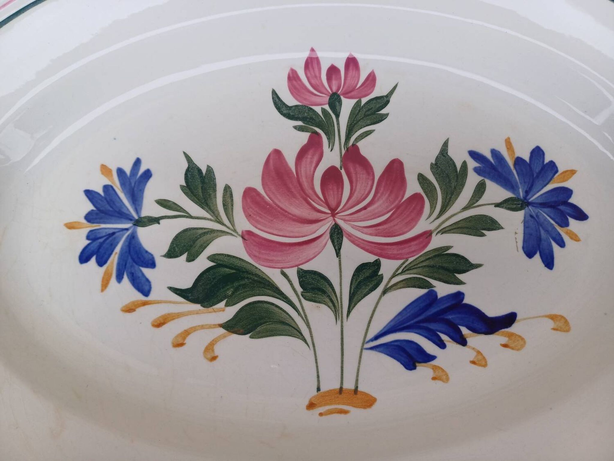 Assiette de service ovale saint amand