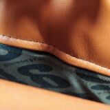 Pouf cuir vintage