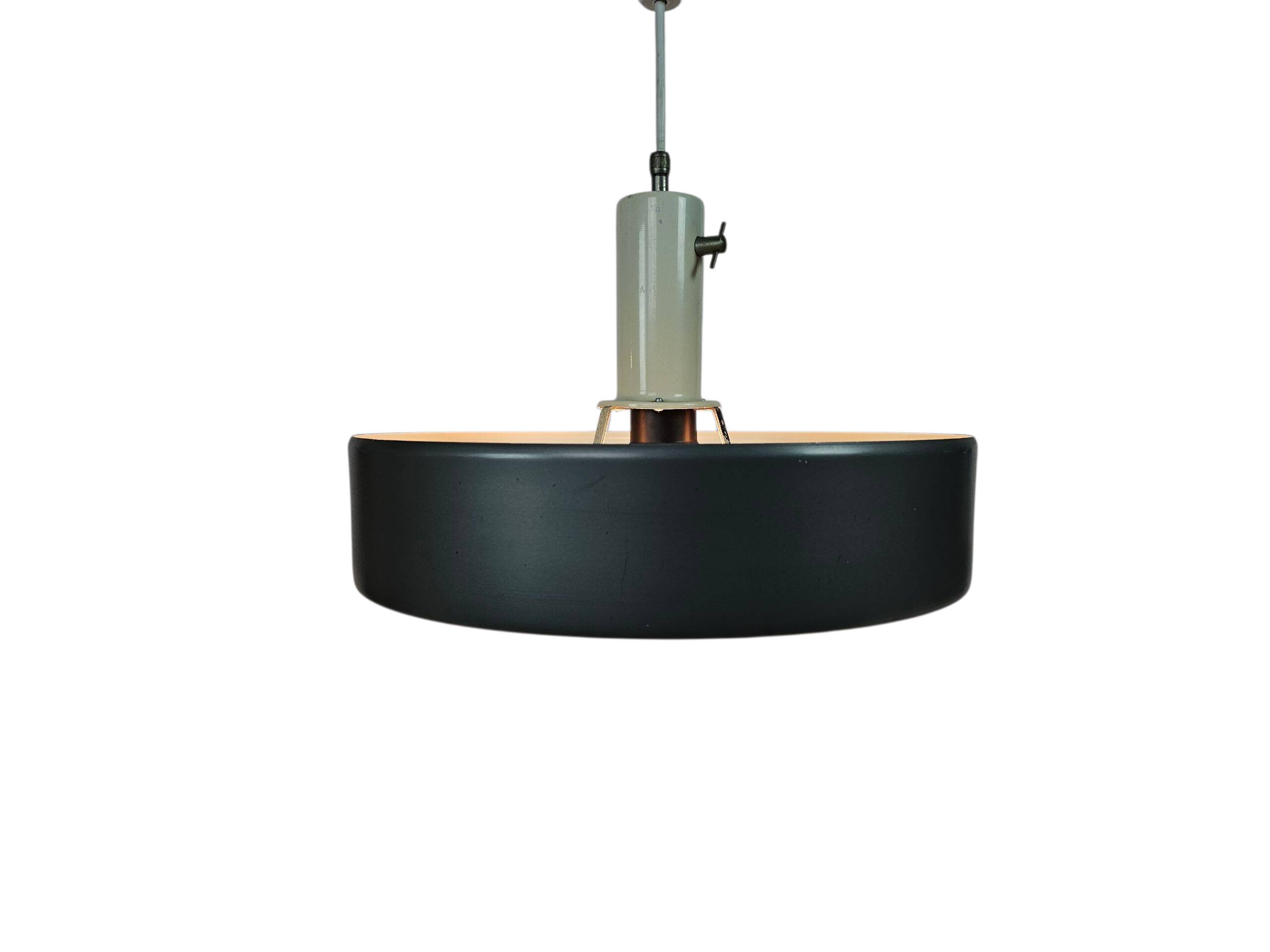 Anvia Almelo - J. Hoogervorst - "model 4017" - Ufo hanging lamp - anthracit