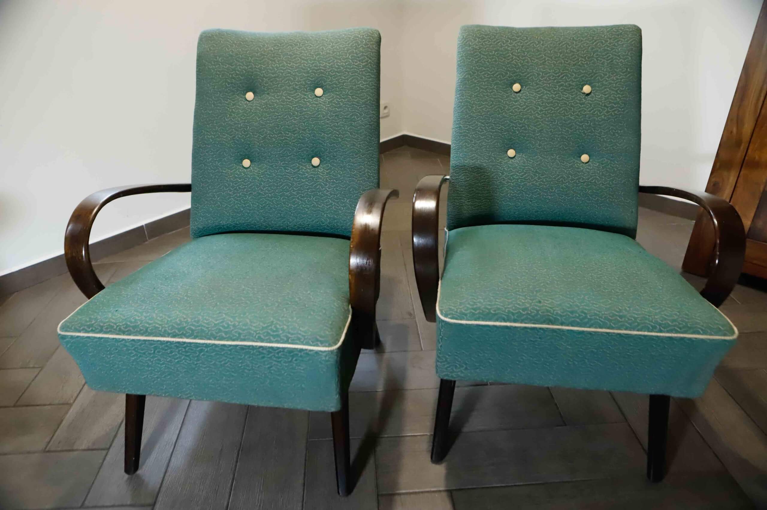 Ensemble de 2 fauteuils lounge TON par Jaroslav Šmídek