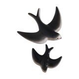 Ceramic swallows 70s