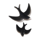 Ceramic swallows 70s