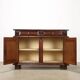 Ancient baroque walnut buffet with decorations, 18th century