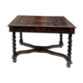 Marquetry table Louis XIII