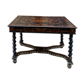 Marquetry table Louis XIII