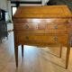 Secretary with drop-leaf in Louis XVI style – patinated wood and interior co