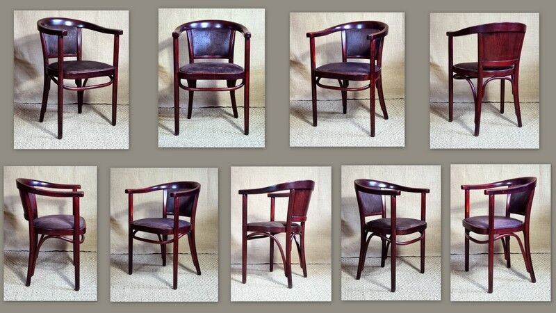 Fauteuil bureau Thonet A 868 style bistrot art déco