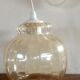 Suspension ceiling light glass vintage