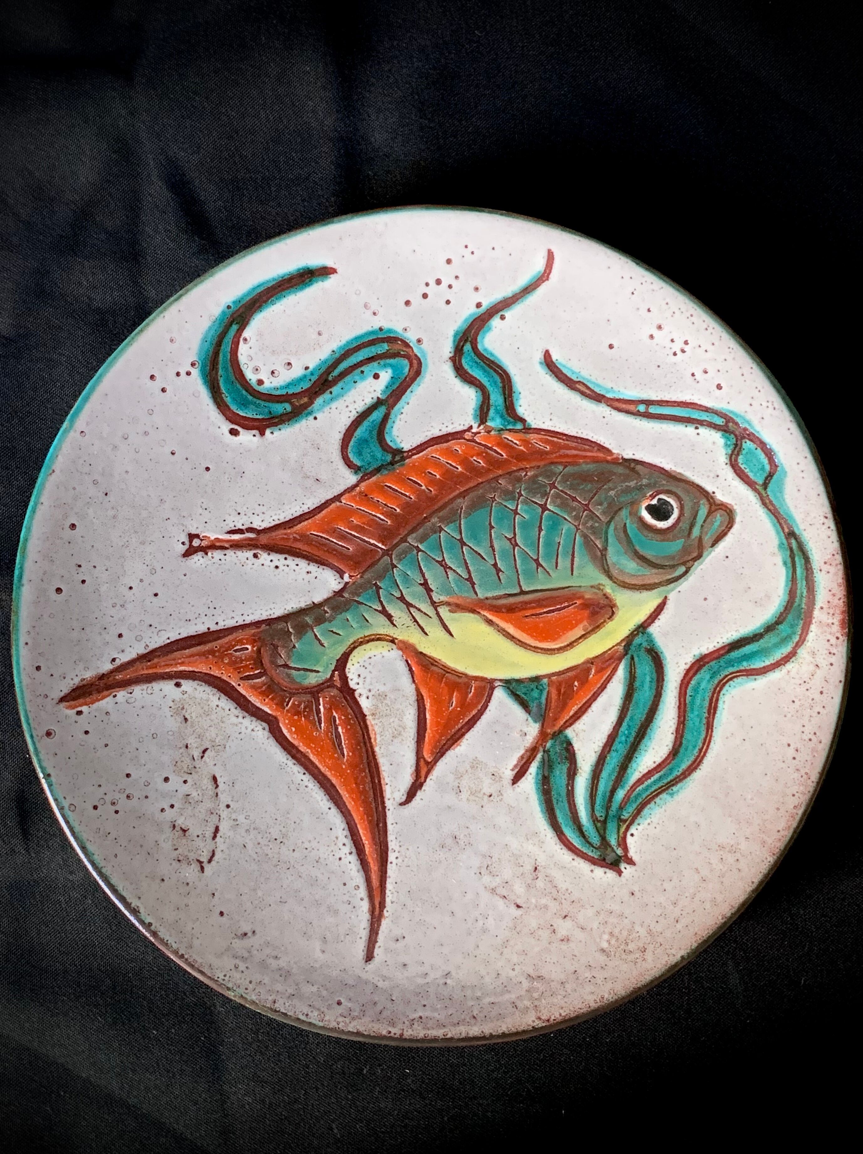 5 assiettes plates Vallauris