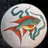 5 assiettes plates Vallauris