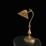Vintage brass bankers desk lamp library light