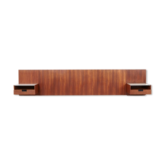 Pair of bed cabinets and headboard Japanese Series by Cees Braakman for Pastoe 1958