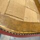chaise Napoléon III en bois doré et velours rose, chaise ancienne Chiavari en bois
