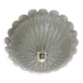 Murano glass scalloped flushmount ceiling light, Italy 1960s