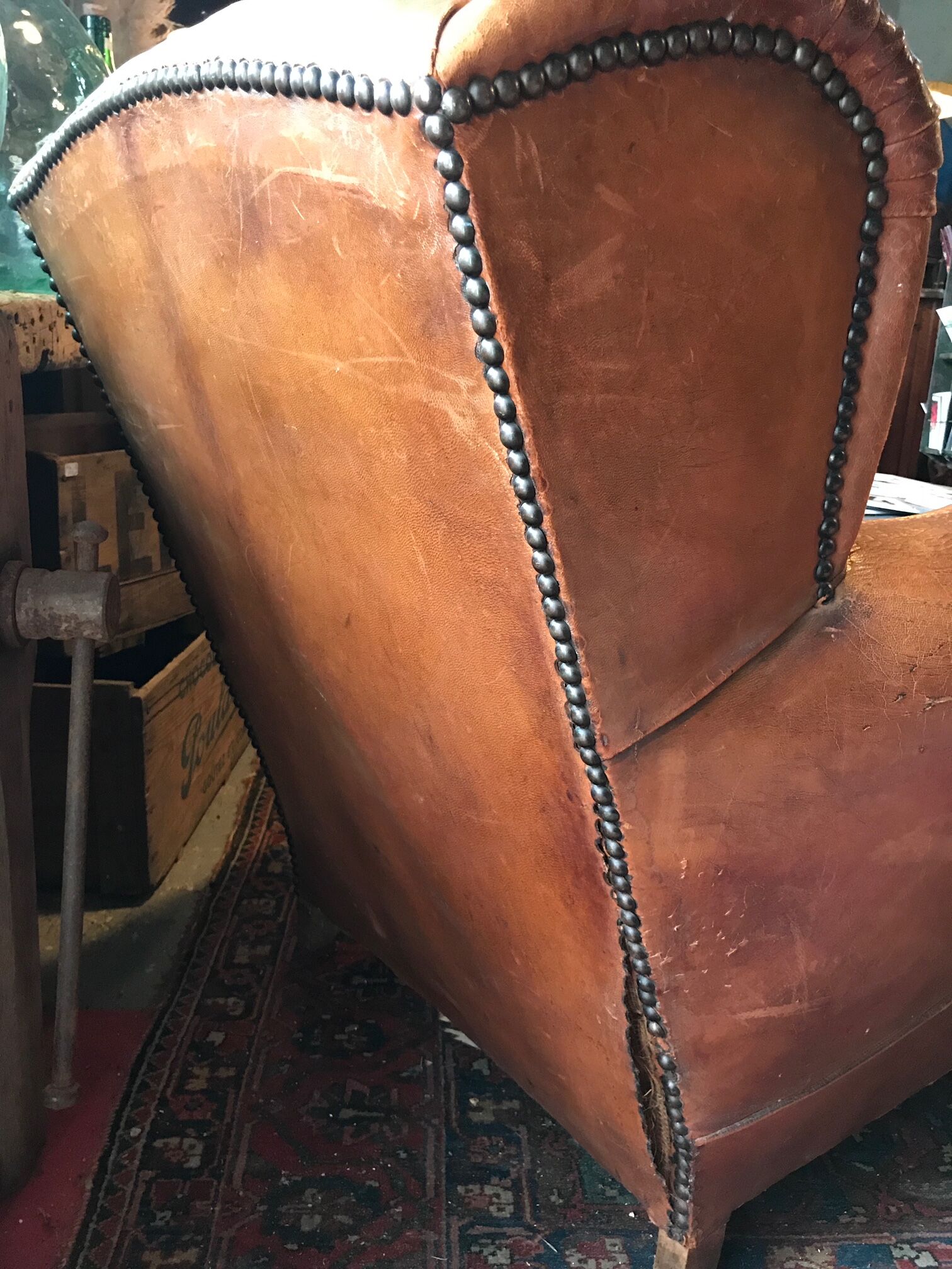 Paire de fauteuils Club à oreilles