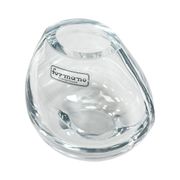 Vase en verre soufflé à la main, design minimaliste, Formano Allemagne, années 1980.