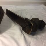 "Rose of may" cast-iron andirons