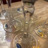 6 Roemers crystal wine glasses