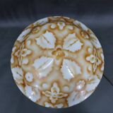 Contemporary Unique Wooden Table Lamp with Glass Shade