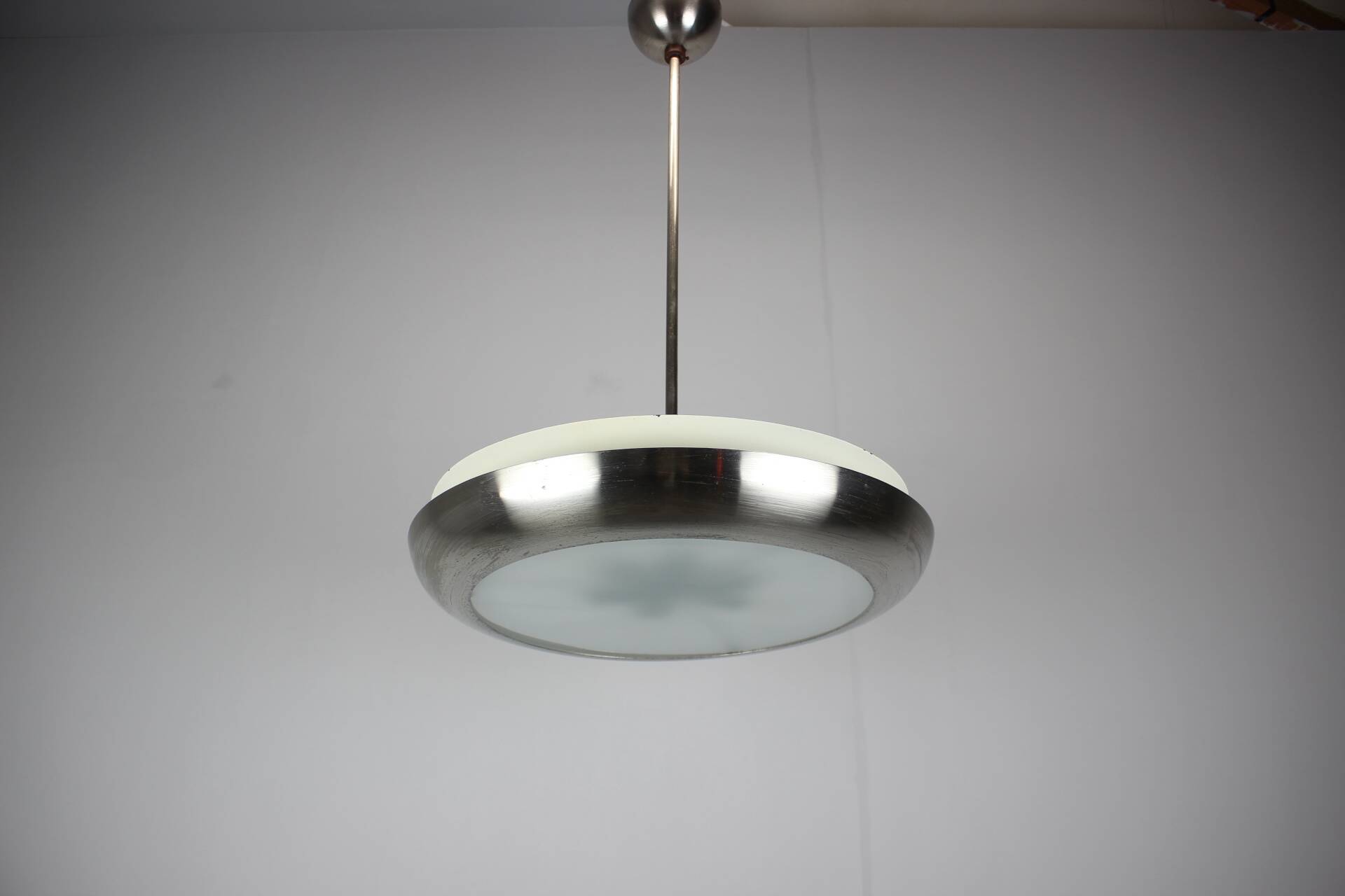 UFO-shaped Art Deco pendant by Josef Hůrka for Napako, 1930s