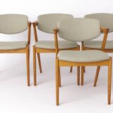 4 Kai Kristiansen Chairs - Model #42 - 1960s, for Schou Andersen Møbelfabri