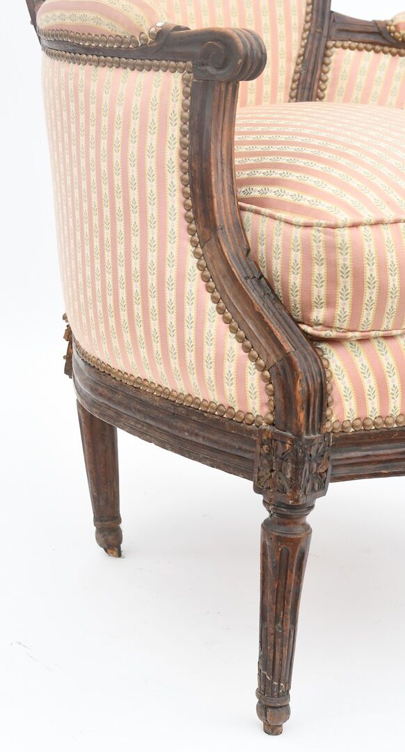 Fauteuil bergère d'époque Louis XVI
