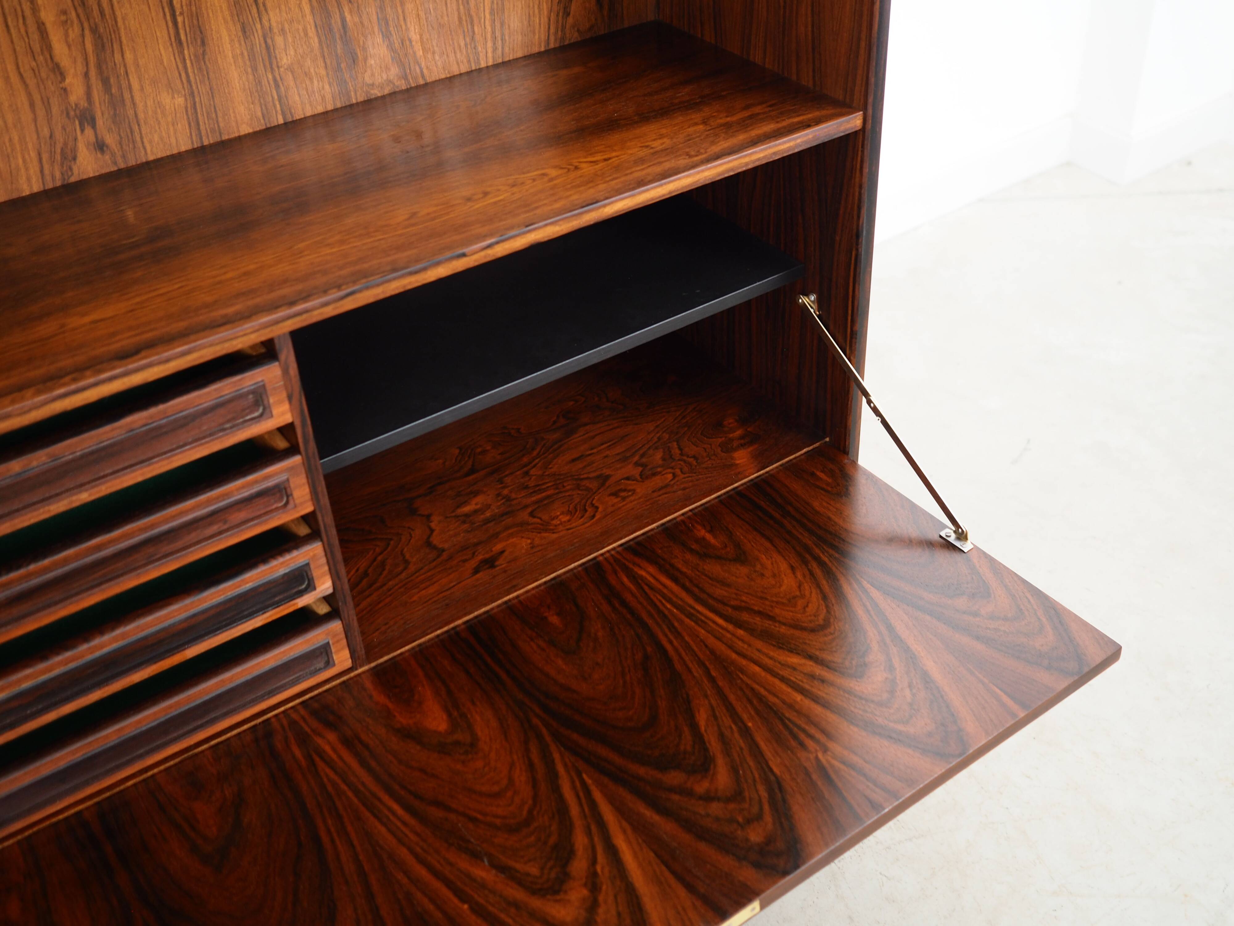 Rosewood bookcase, Danish design, 1970s, designer: Erik Jensen, production: Westergaards Møbelfabrik