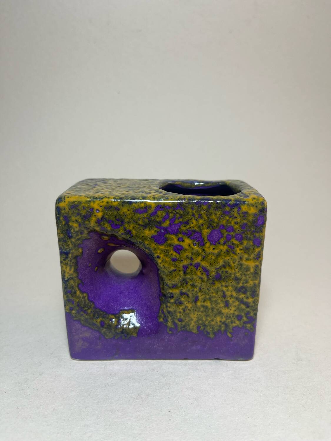 Vintage cubic vase