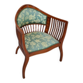 Fauteuil en cerisier marqueté