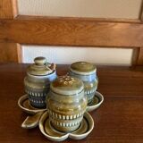 Vintage sandstone salt and pepper shaker