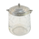 1900 glass cookie bucket engraved silver metal frame