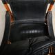 Arne Norell Sirocco Safari Lounge Chair in Rosewood and Black Leather, Swed