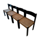 Ensemble de 4 chaises scandinave en corde